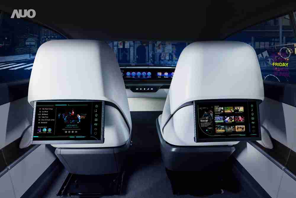 EBpay新一代Smart Cockpit 2024，，，以Micro LED先进显示技术优势，，，创建〝可卷式后座娱乐显示器〞，，，仅在互动时才显示出所需画面及信息，，，，扩充更丰富的娱乐和交互信息服务，，，，获国际奖项荣耀