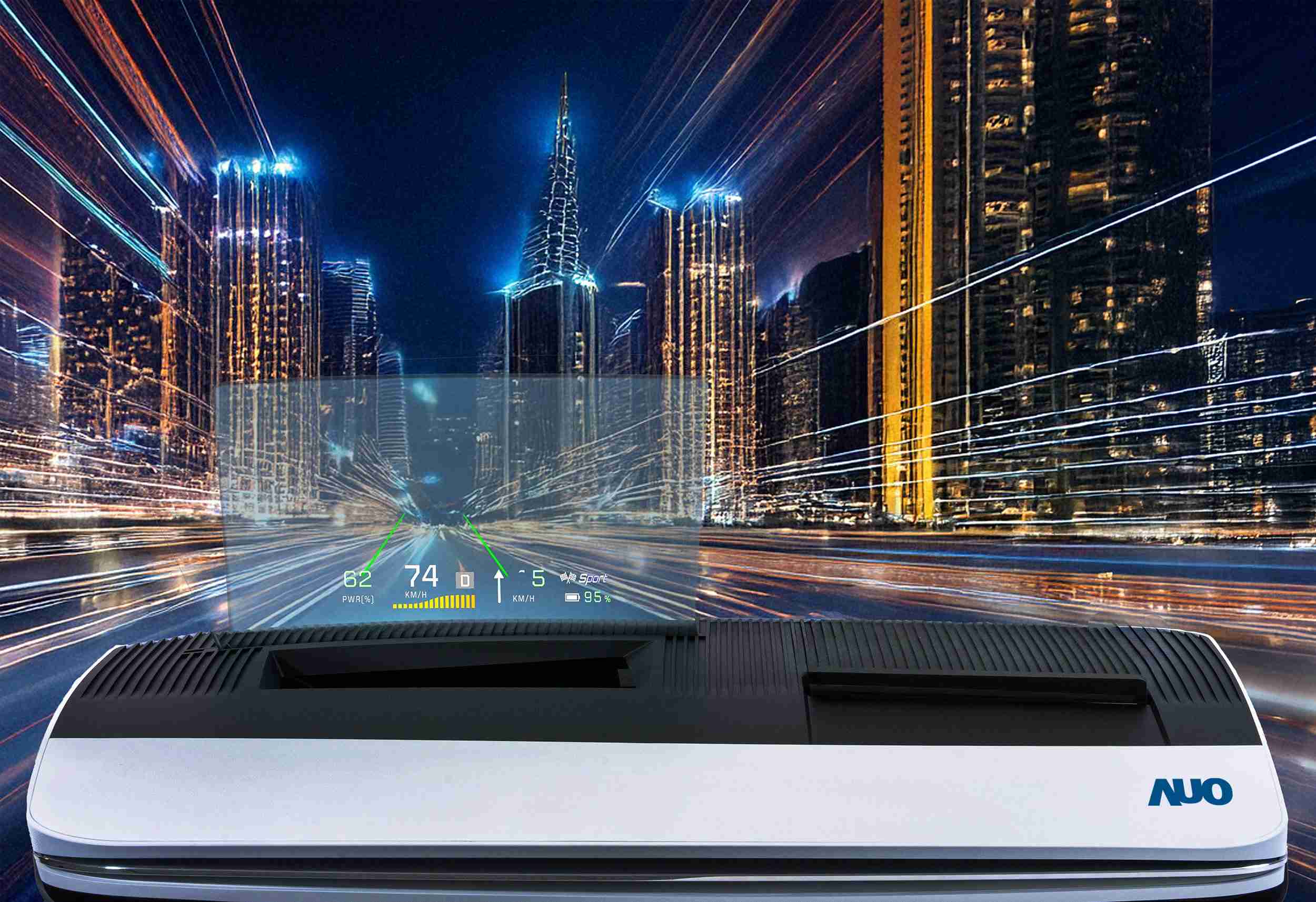 EBpay推出13吋Micro LED抬头显示器，，，，提供高入眼亮度、、、、高色彩饱和度的显示质量，，在阳光下或黑暗中都清晰可见，，，并利用Micro LED模块体积小的优势，，，解决车用空间有限的痛点